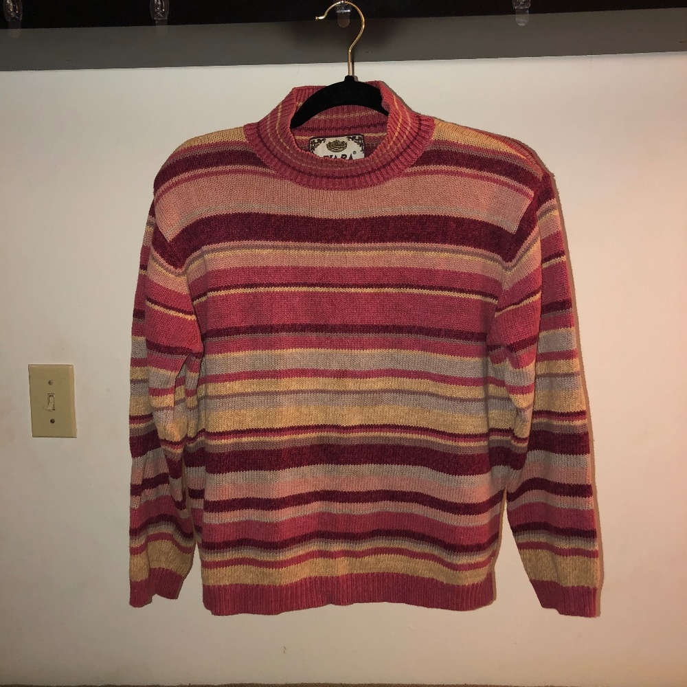 [Tiara] Mock Turtleneck Multicolored